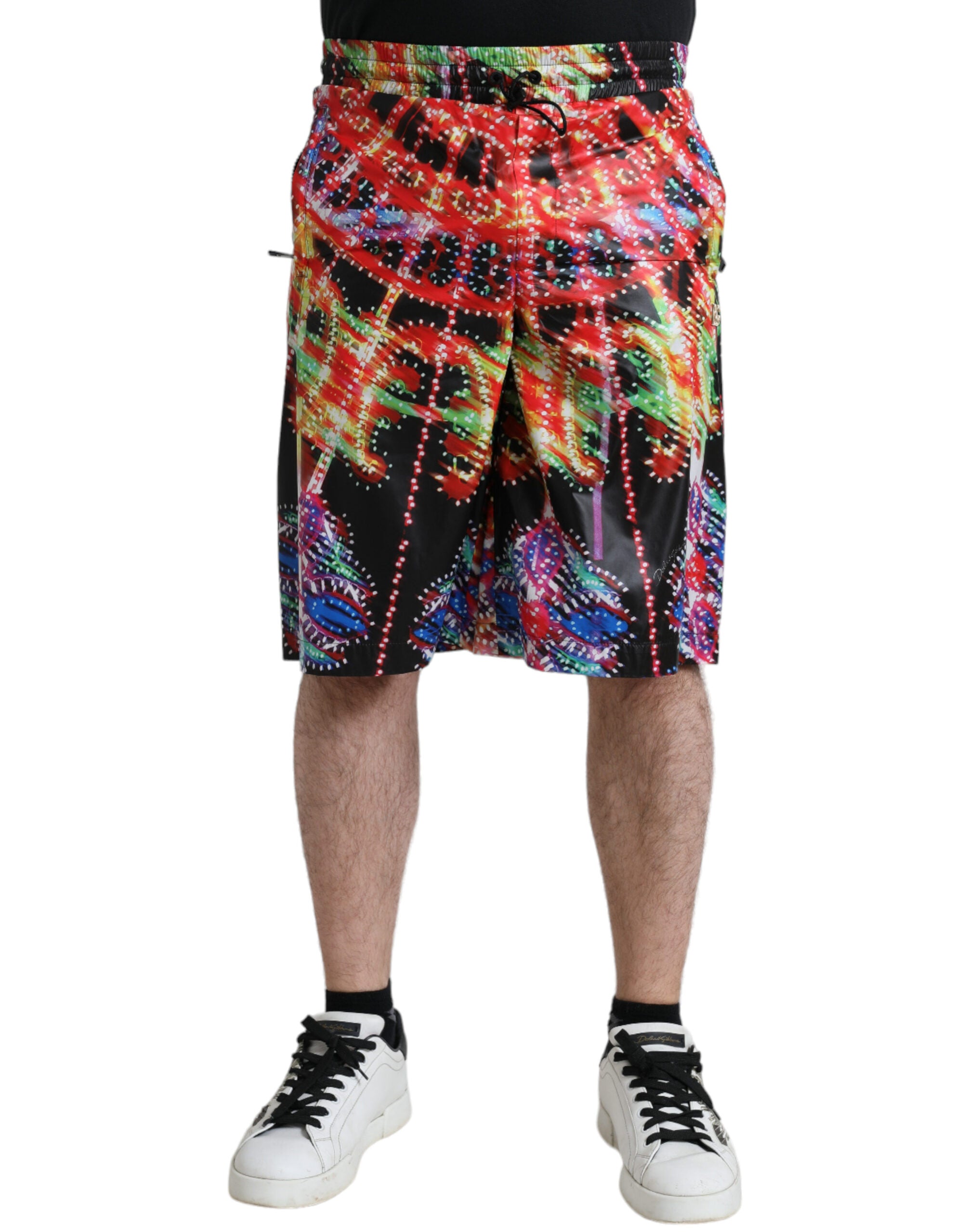 Luminarie Print Bermuda Shorts — Multicolor