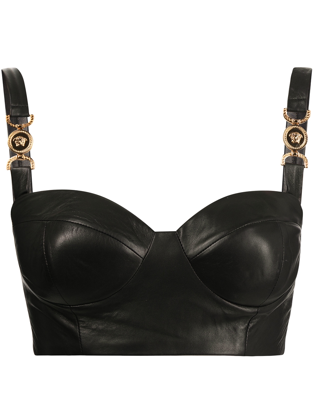 Medusa Head motif bralette - Black