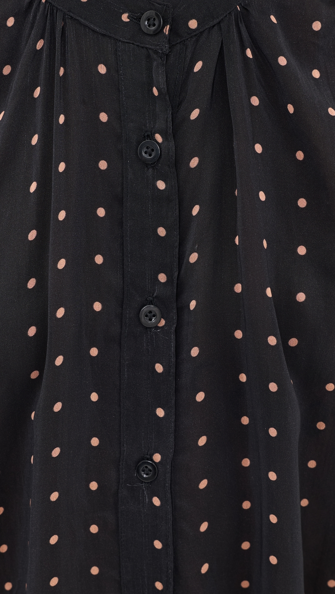 Tolan Shirt Petite Polka Dot Black & Tan