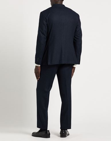 Man Suit Navy Size 44 Virgin Wool, Polyester, Elastane