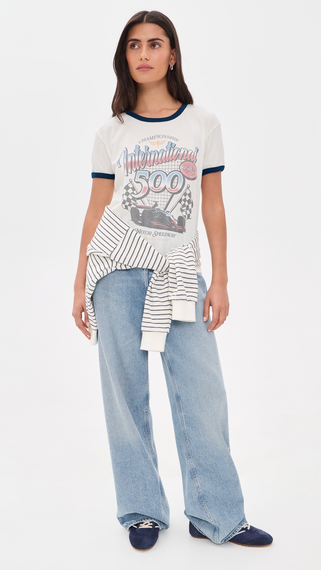 Motor Speedway Ringer Tee AWH/NAV