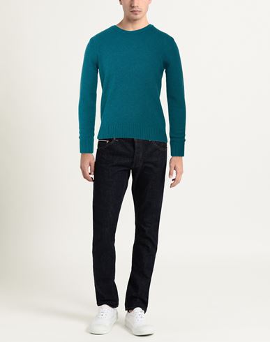 Man Sweater Deep teal Size XL Merino Wool