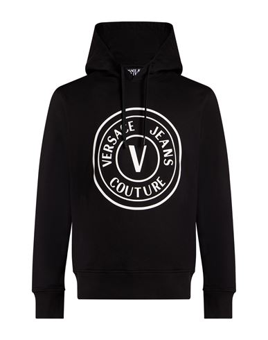 Man Sweatshirt Black Size M Cotton