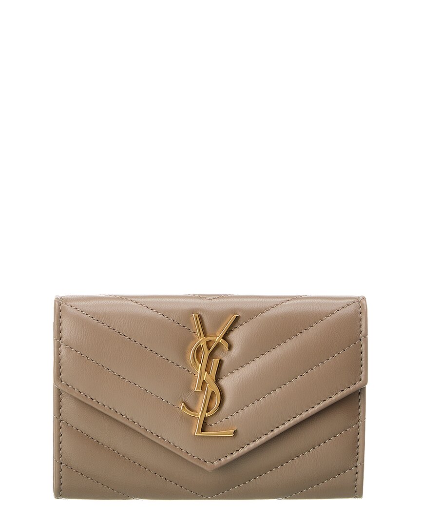 Small Matelasse Leather Envelope Wallet