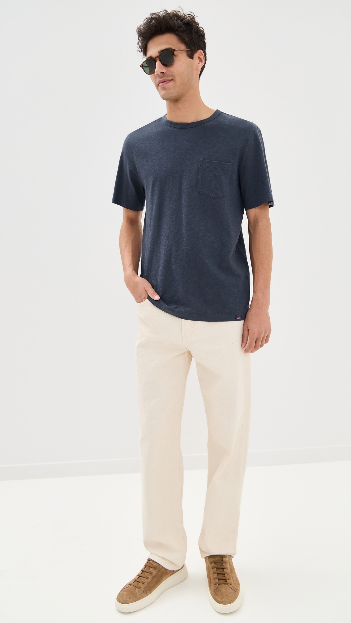 Sunwashed Pocket Tee Dune Navy