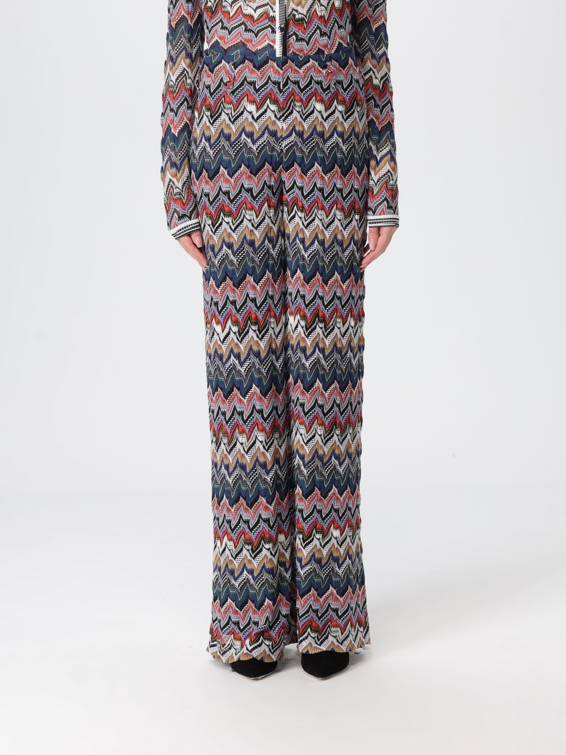 Zigzag trousers - Black