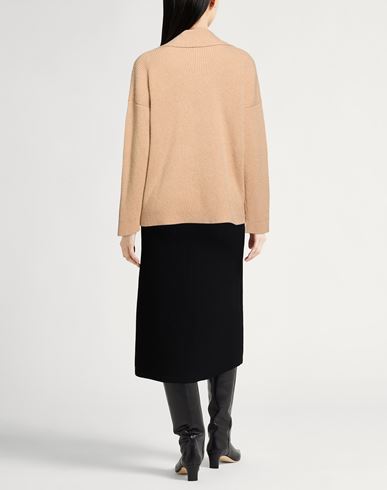 Woman Sweater Sand Size L Cashmere