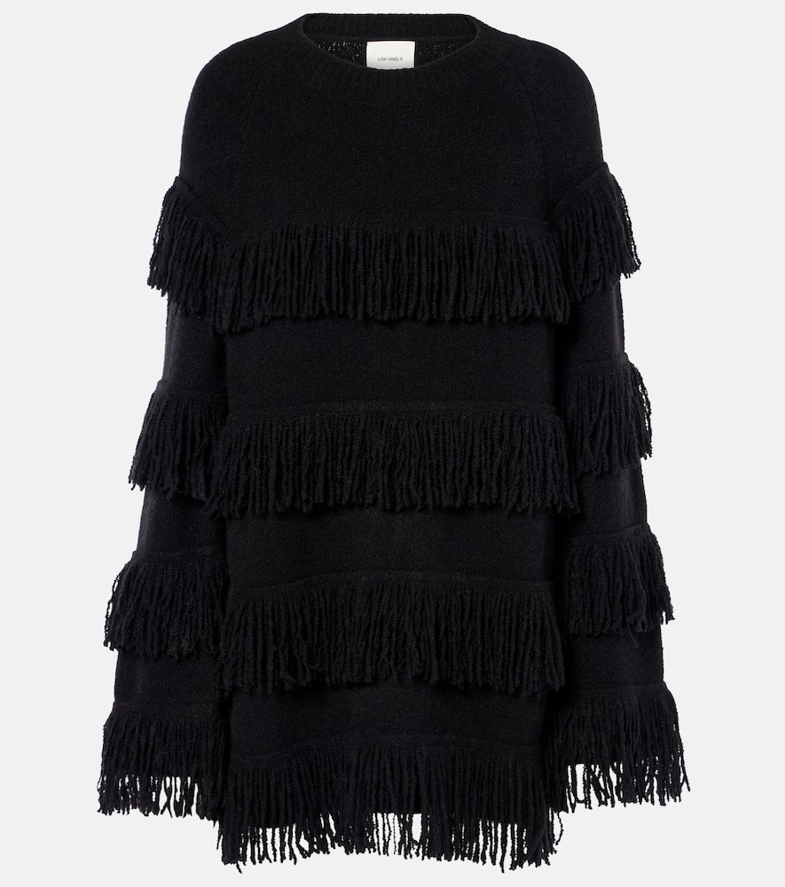 Agneta fringed cashmere-blend sweater