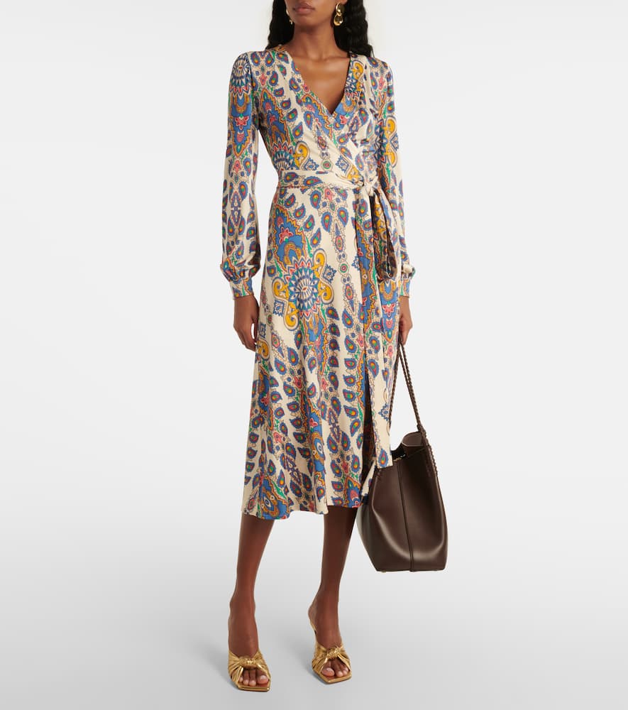 Printed midi dress