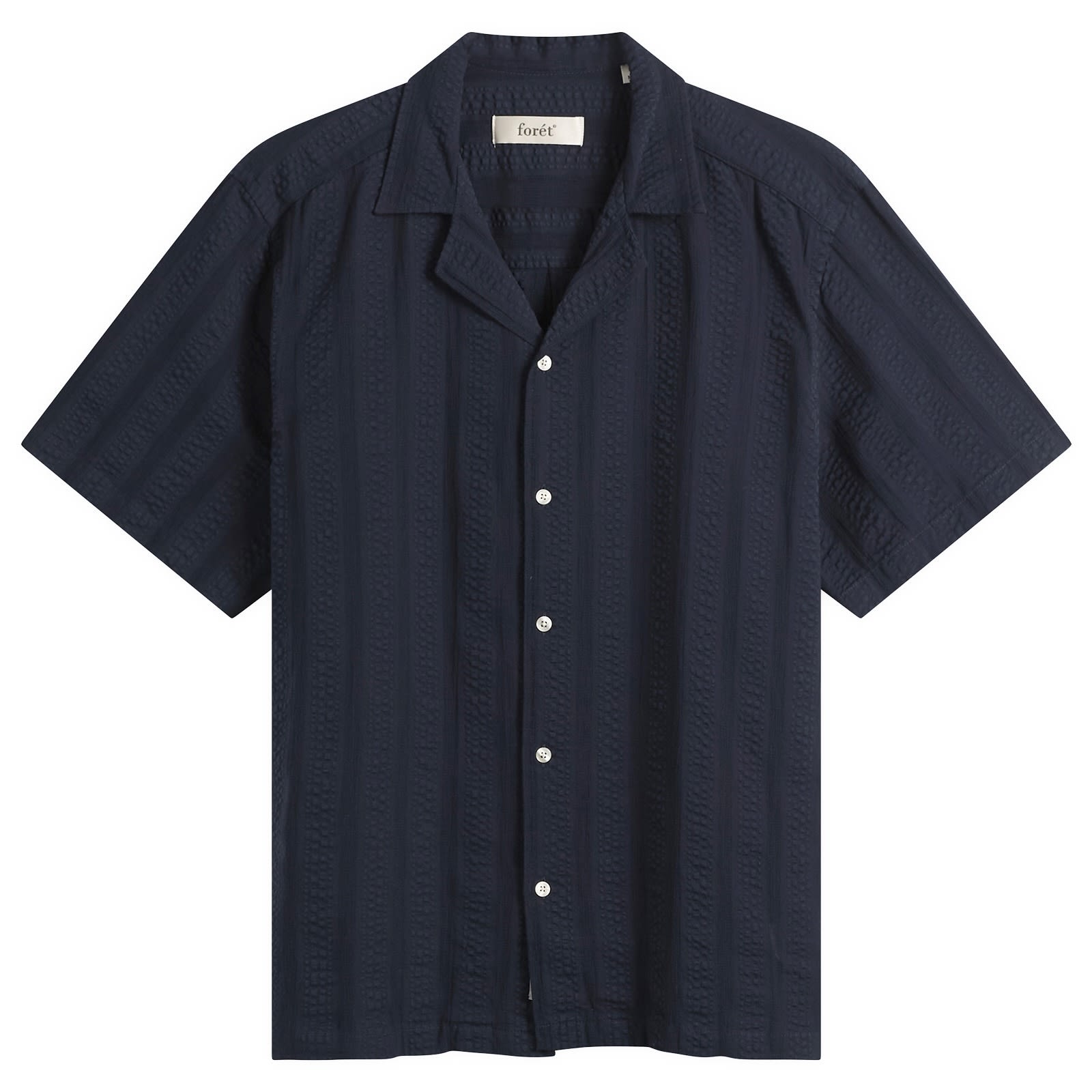 Men's Peer Jacquard Stripe Vacation Shirt in Navy