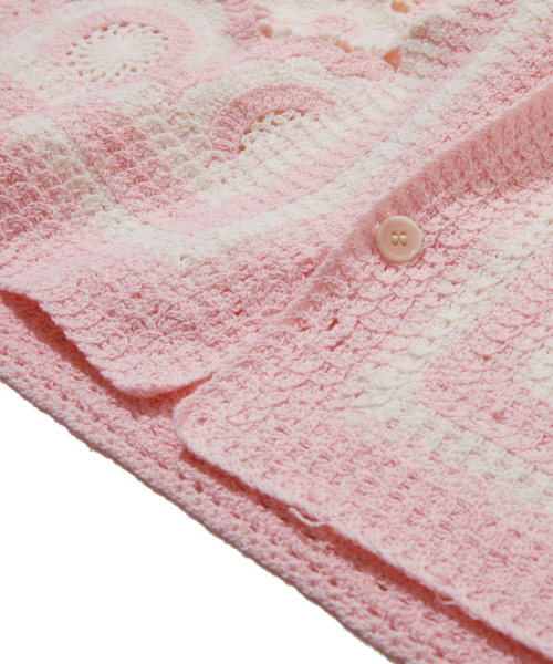 Ripley Crochet Knit Half Shirt Pink_FS2NJ70U