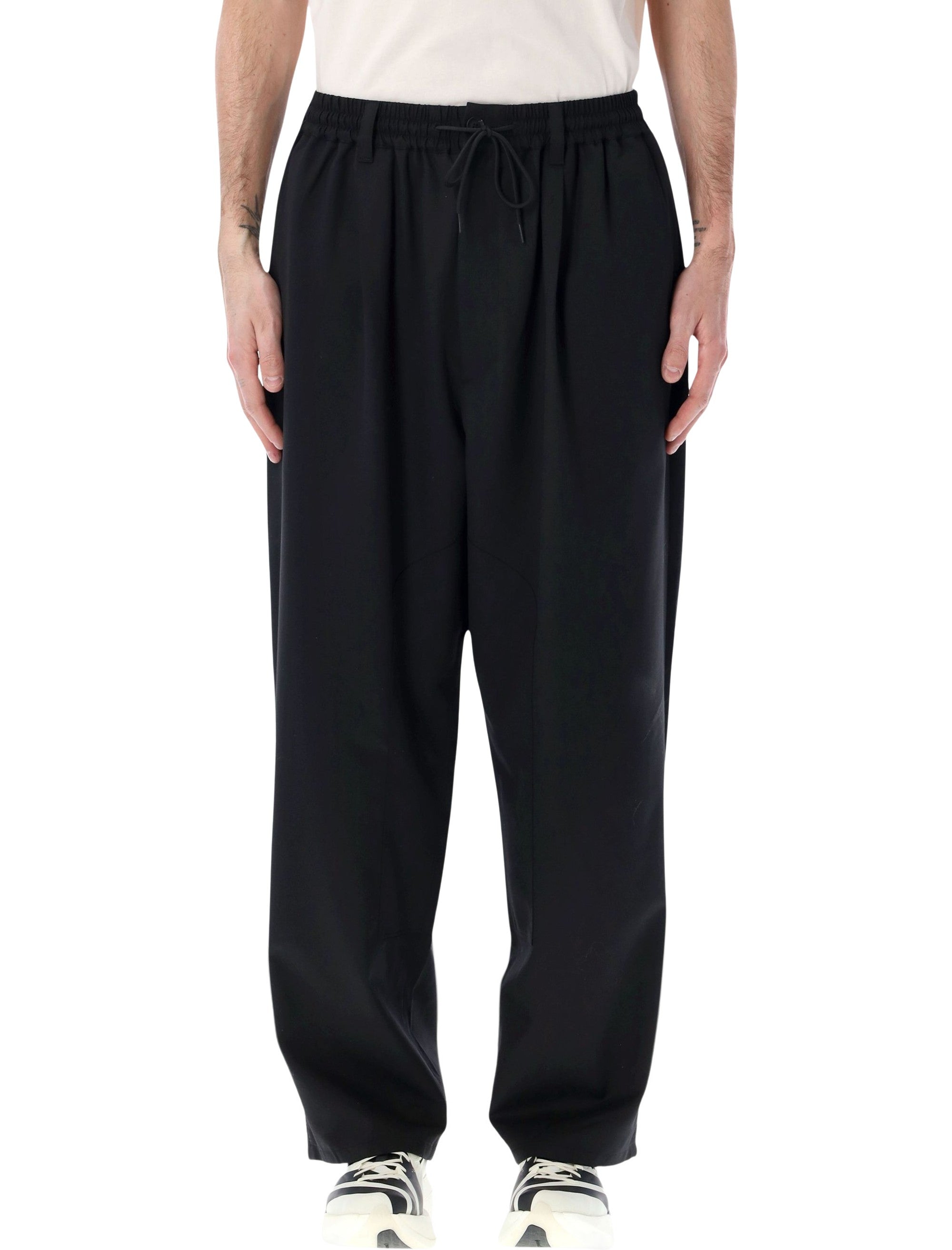 REFINED WOOL TRACK PANTS