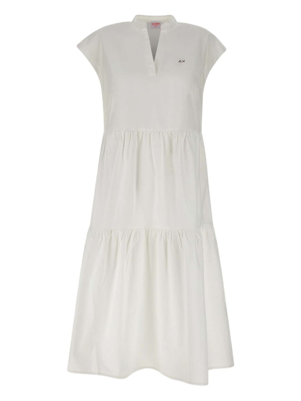 Ruffled cotton dress - Neutrals