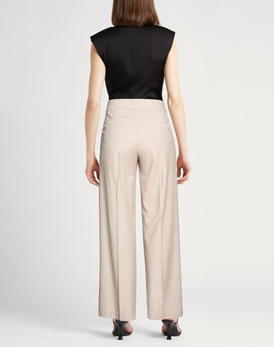 Woman Pants Beige Size 10 Virgin Wool, Viscose, Polyamide, Elastane, Polyester