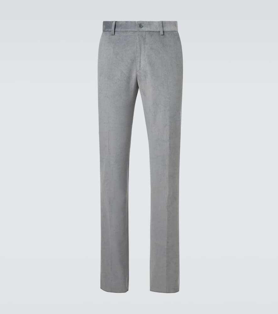 Cotton straight pants