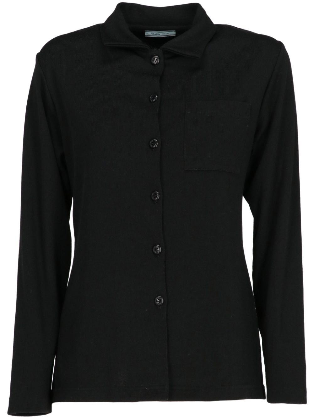 Prada Pre-Owned 여성 2000's 버튼 업 셔츠 - 블랙 PRA250CD
