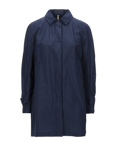 Woman Overcoat & Trench Coat Midnight blue Size 10 Polyester, Cotton
