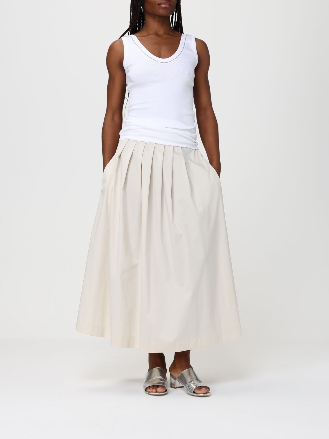 Skirt Woman color White