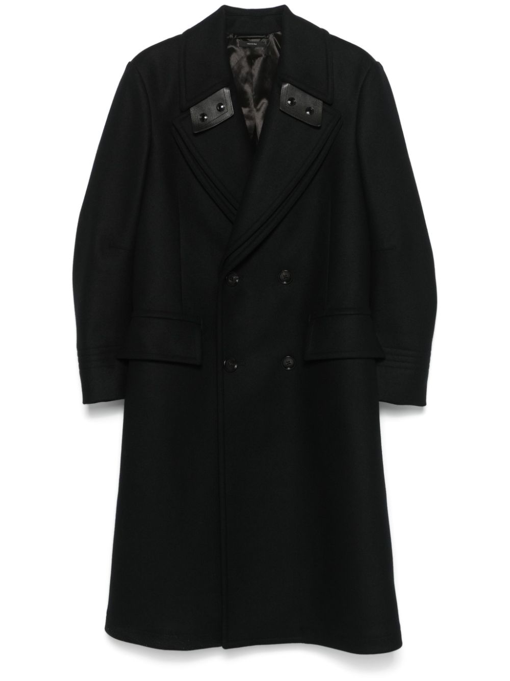 Double-breasted coat - Black