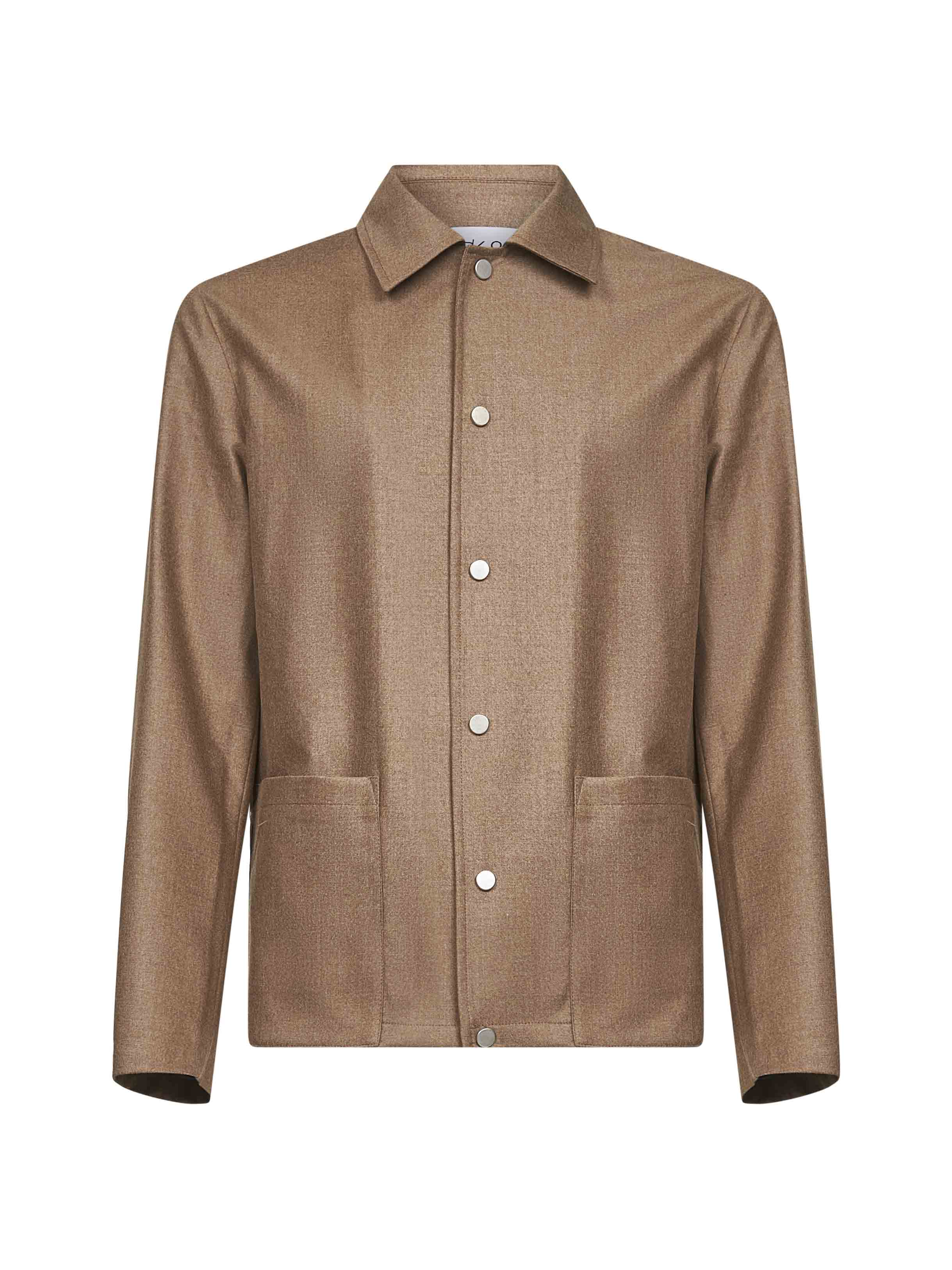 Virgin Wool Chore Jacket — Beige