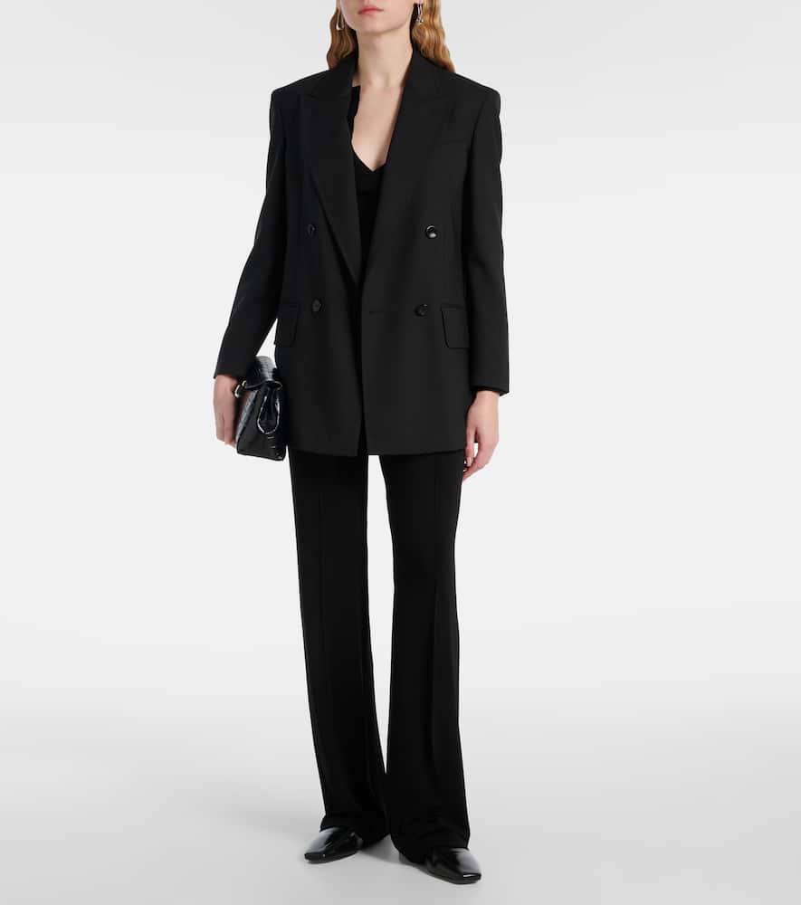 Dinda high-rise jersey straight pants