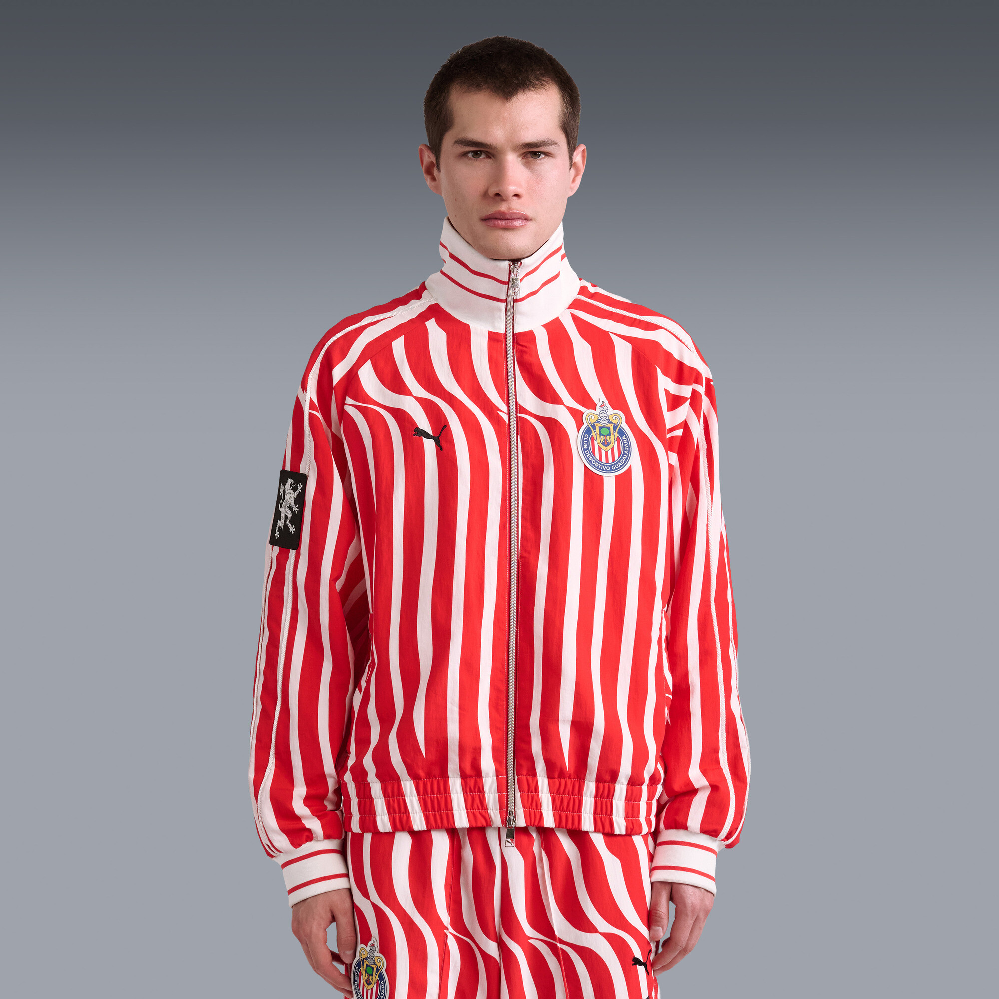 PUMA Chivas x Liberal Youth Ministries Men's T7 Track Jacket in Red