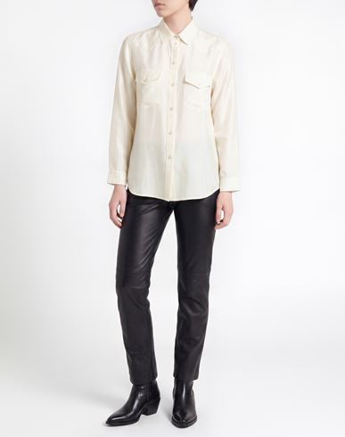 Woman Shirt Ivory Size XL Silk
