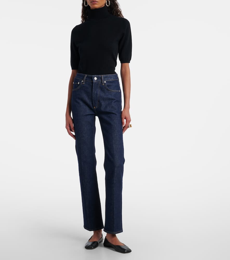 Zurie high-rise straight jeans