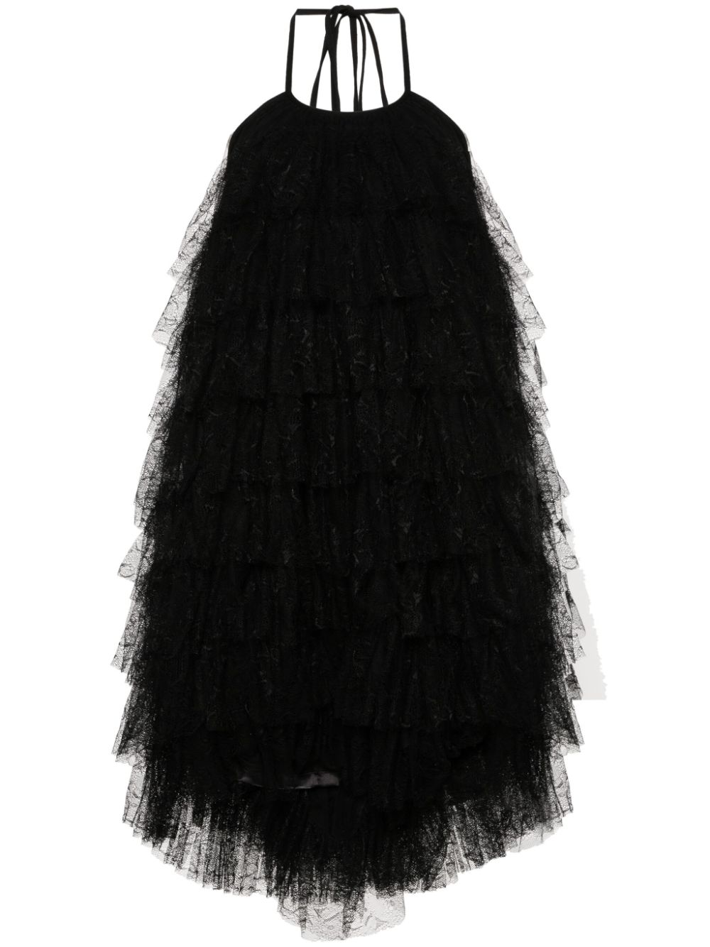 Alys lace midi dress - Black