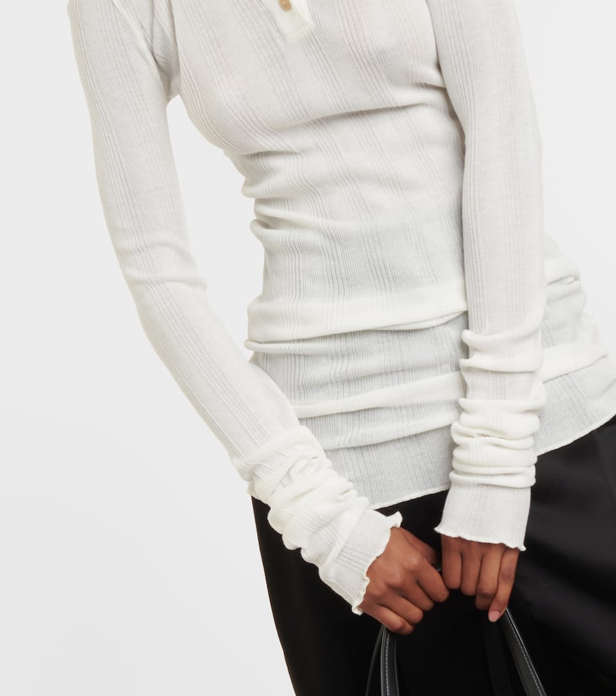 Byron cotton-blend jersey top