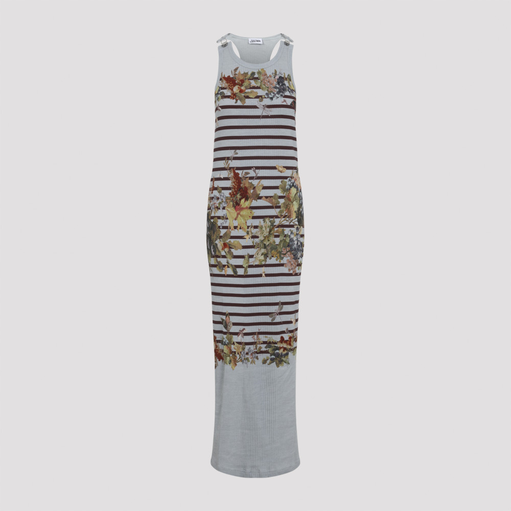 Blue Mariniere Grape Long Dress