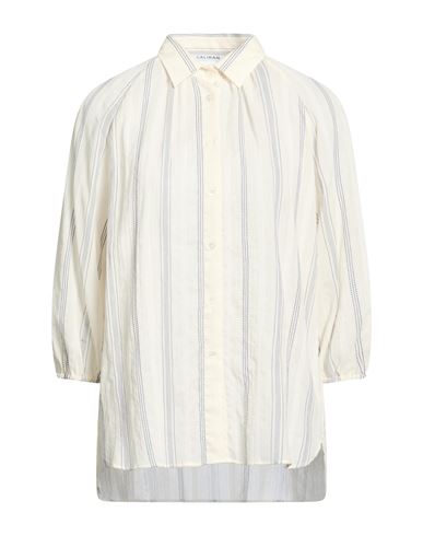 Woman Shirt Ivory Size 10 Cotton
