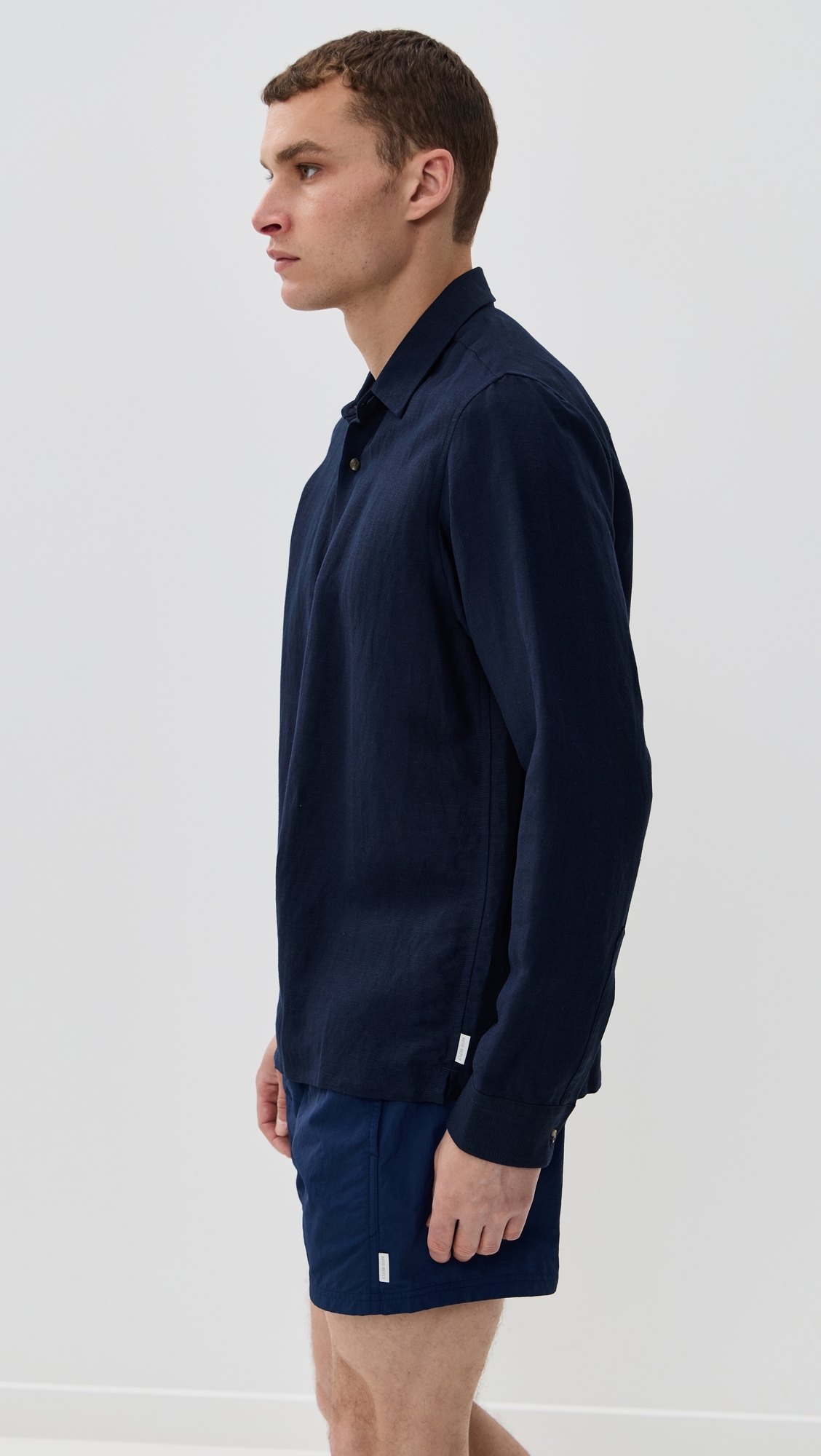 Andrew Linen Shirt Abyss