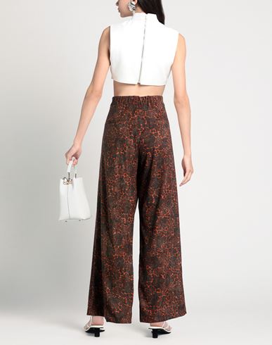 Woman Pants Orange Size M Polyester, Polyamide, Elastane