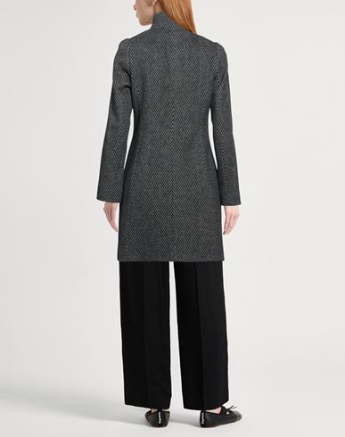 Woman Coat Black Size 10 Virgin Wool, Polyester, Polyamide