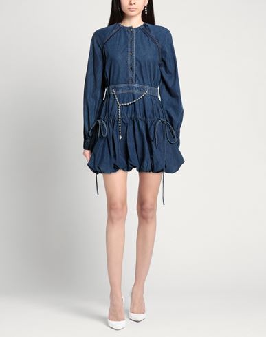 Woman Mini dress Blue Size XS Cotton