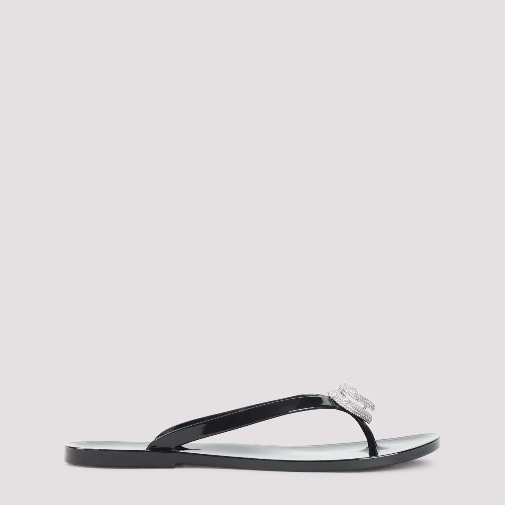 Double Heart Rubber Thong Flip Flops