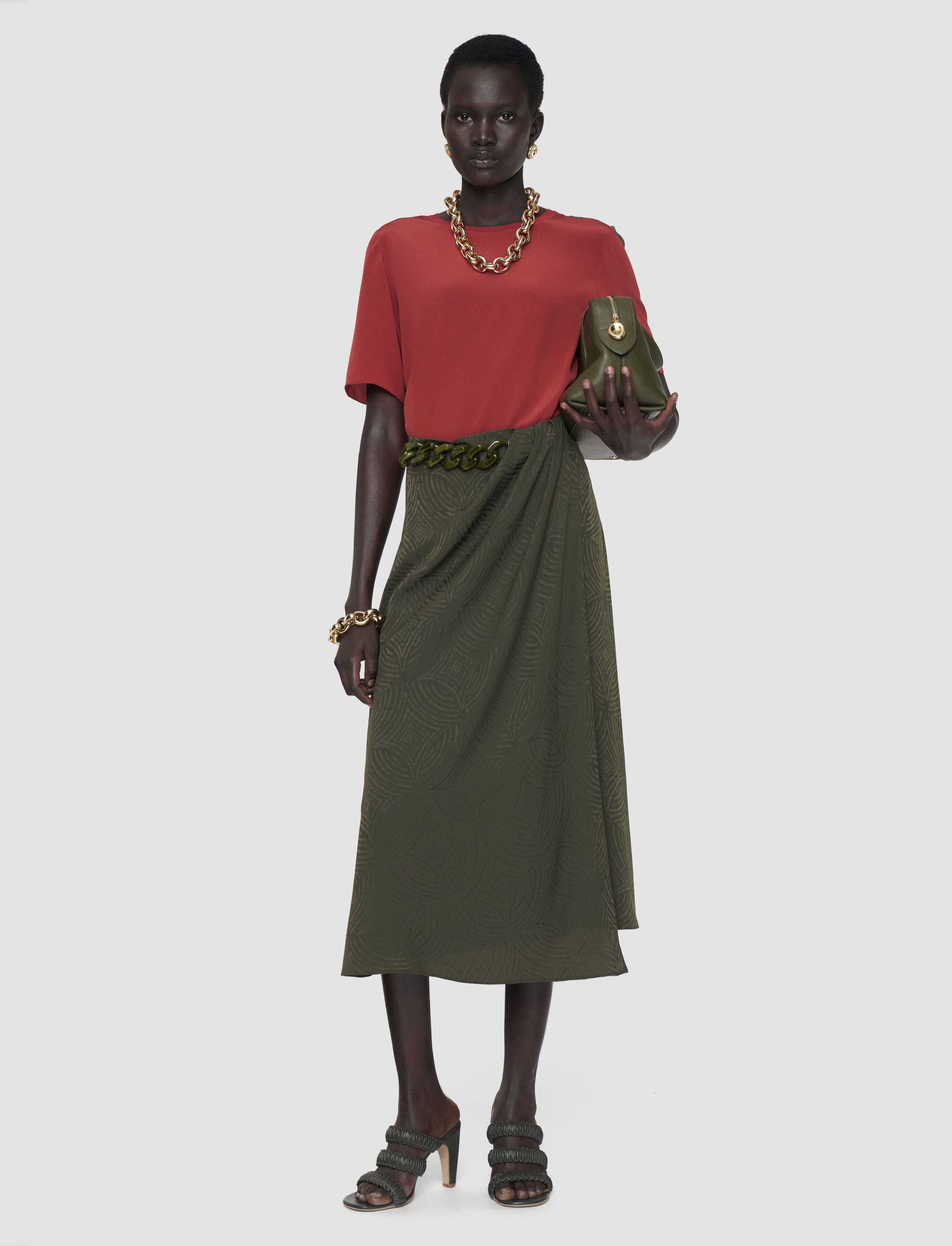 Tanger Jacquard Silk Skirt - Regular / 38