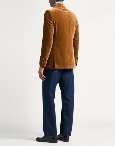 Man Blazer Camel Size 38 Cotton, Viscose, Cupro