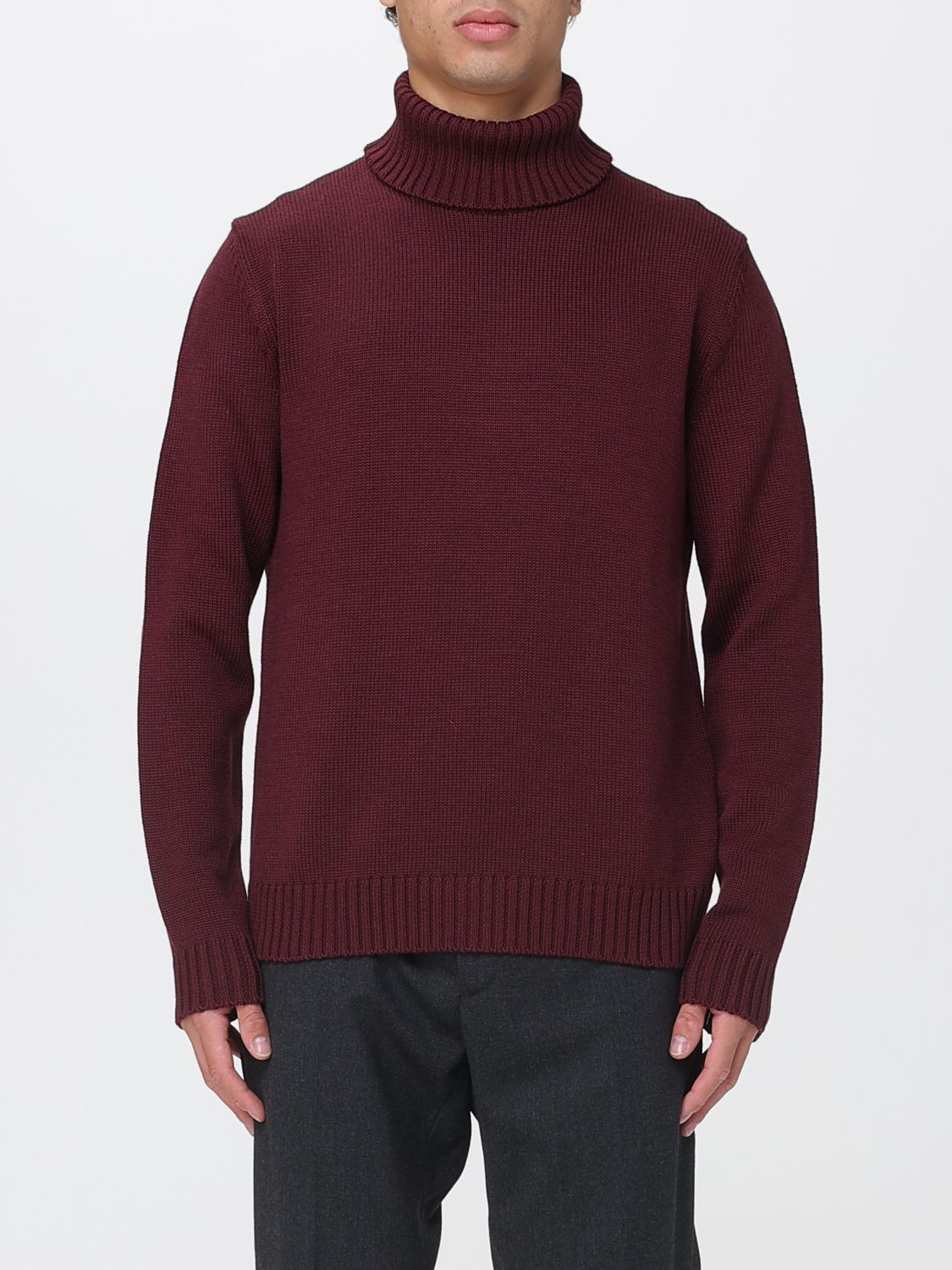 Sweater Men color Burgundy