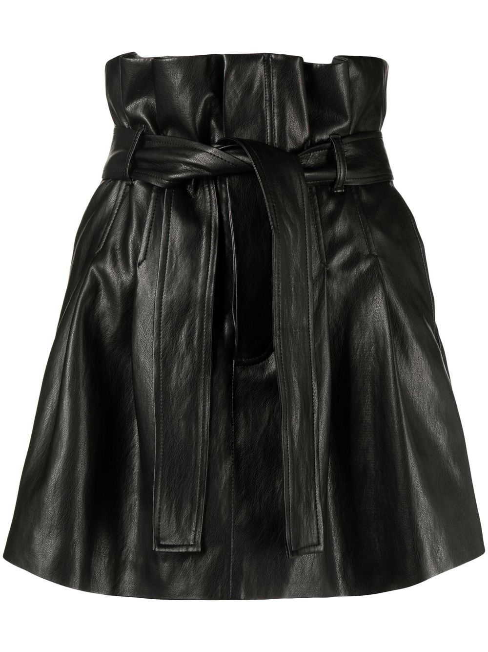 Pleated mini skirt - Black