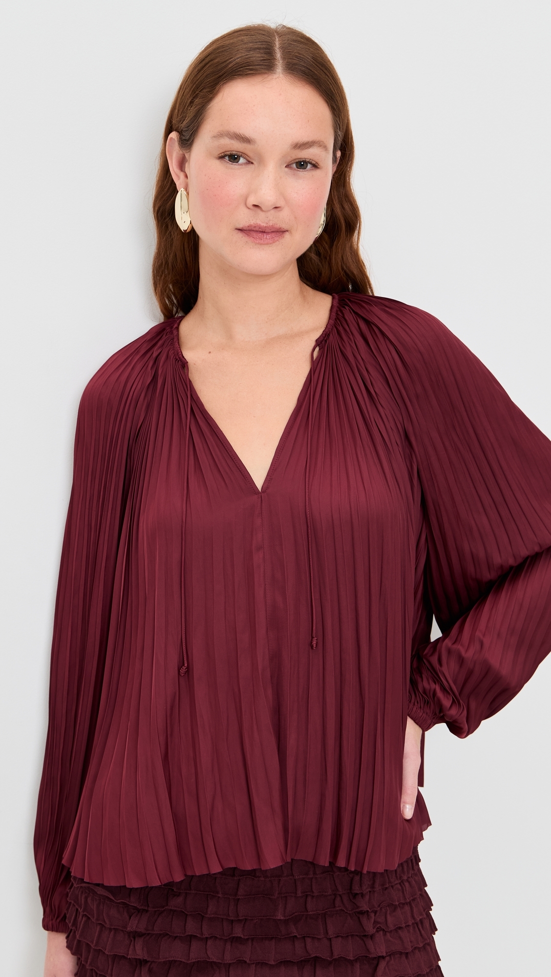 Electra Blouse Claret