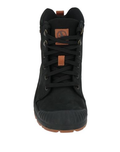 Man Ankle boots Black Size 7 Leather, Textile fibers