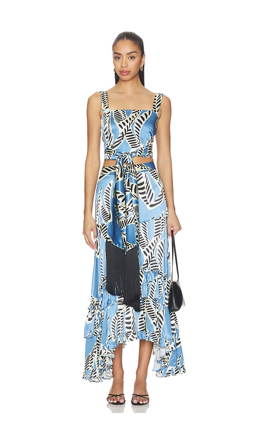 Alexis Keen Top in Blue,Cream. - M also in L
