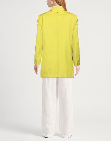 Woman Blazer Lime green Size 2 Virgin Wool, Elastane