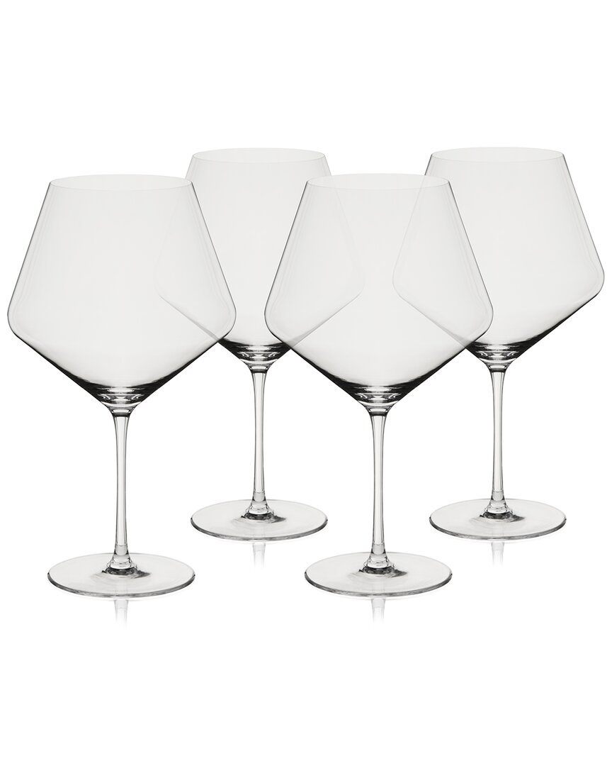 Set Of 4 Reserve Liminal Ultralight Burgundy Glasses