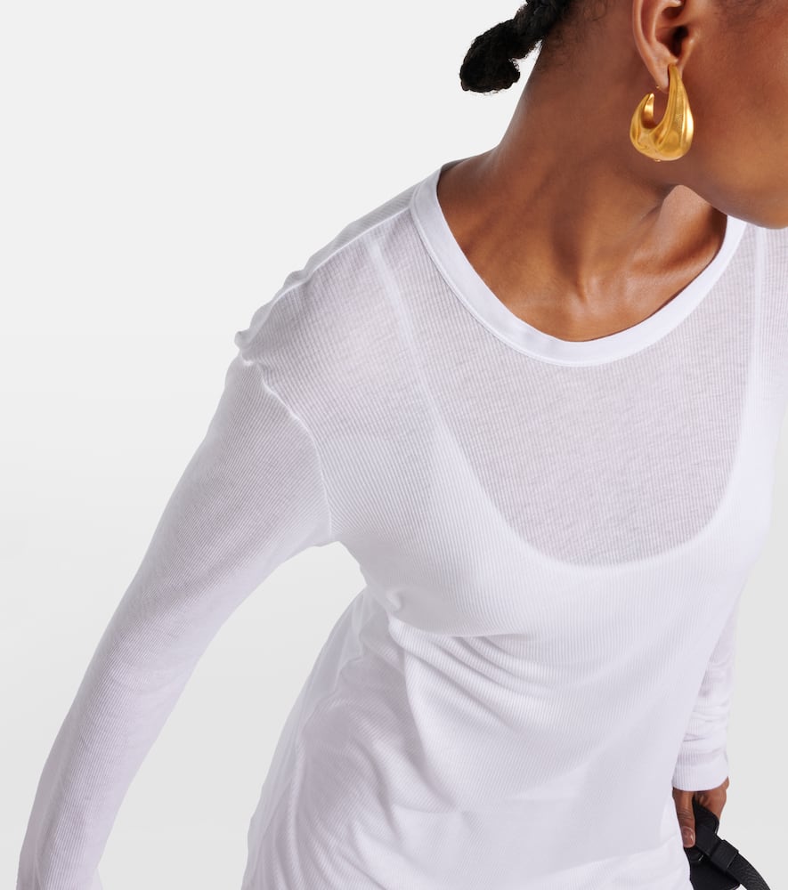 Morton ribbed-knit top