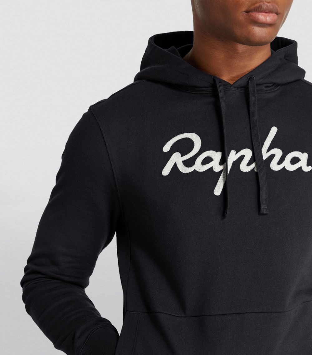 Embroidered-Logo Hoodie