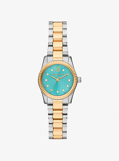 Petite Lexington Pavé Two-Tone Watch
