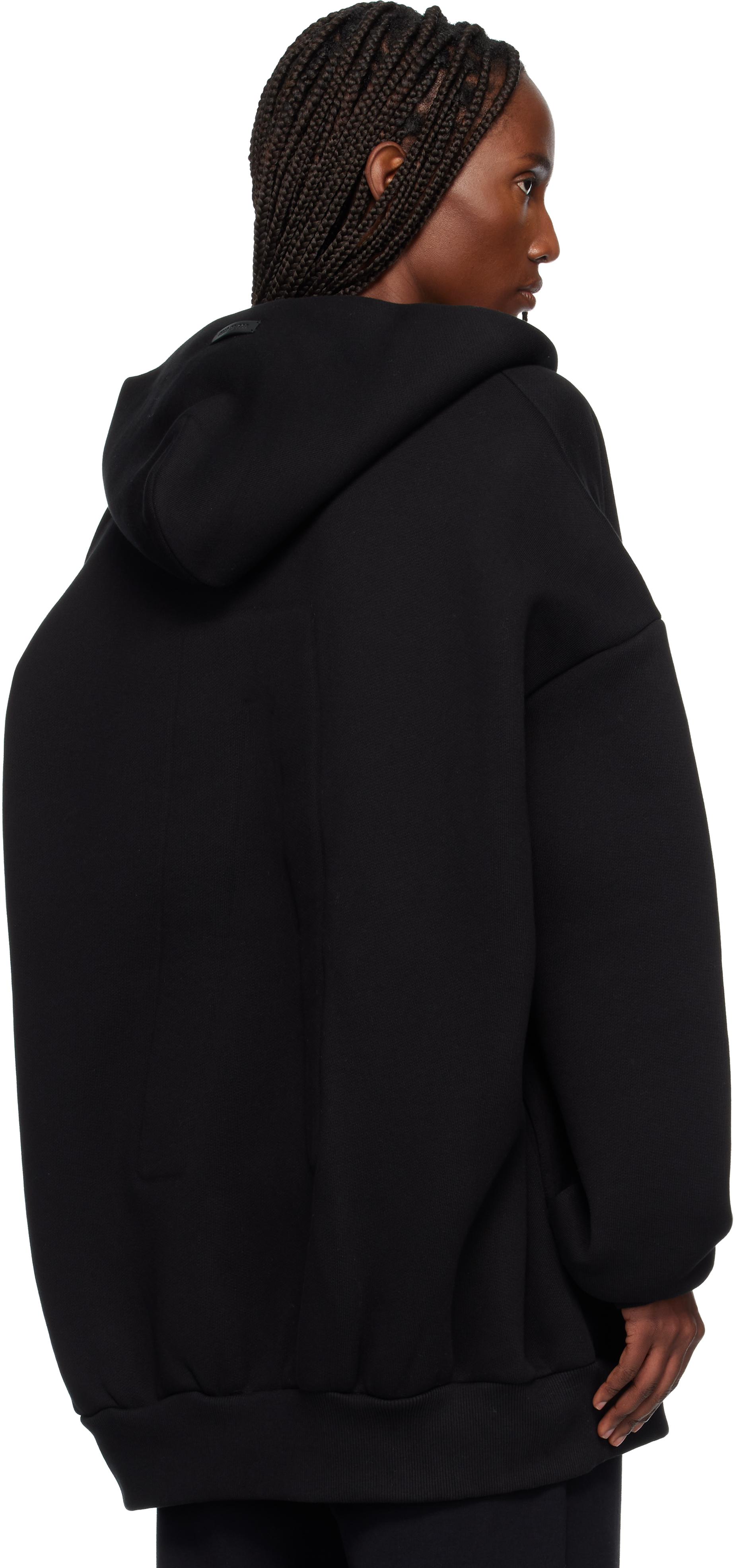 Black Athletics Zip Up Hoodie